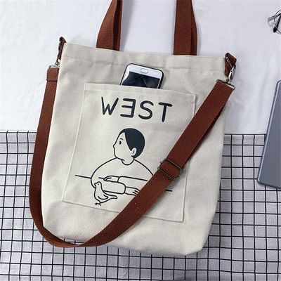 OEM/ODM Acceptabel Cotton Canvas Tote Shopping Bag met aangepast logo