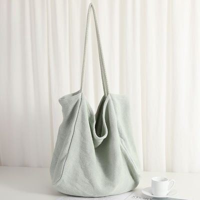 Lichte Denim Eco Friendly Cosmetic Shopping Tote Bag met cartoonpatroon