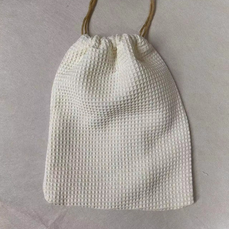 Product OEM/ODM Geaccepteerd Blank Waffle Weave Cosmetic Storage Bag voor huidverzorging