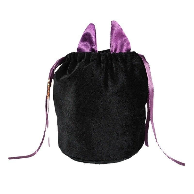 OEM/ODM Acceptabel Halloween Bat Bag met String Bag Decoration en Orange Candy Gift