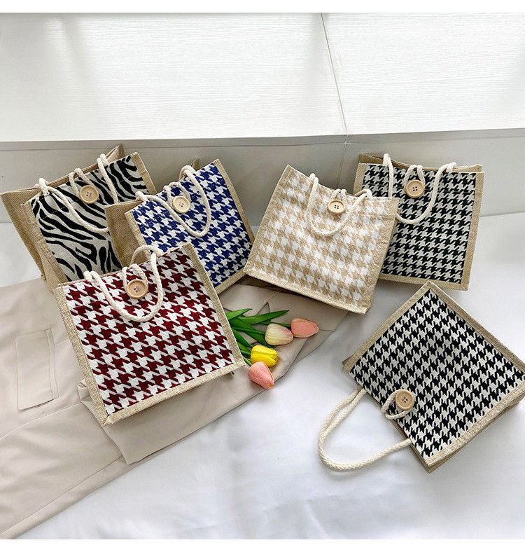 Eco-vriendelijke Canvas Clutch Stijl Low Moq Recyclable Plain Hessian Gift Mini Jute Bags