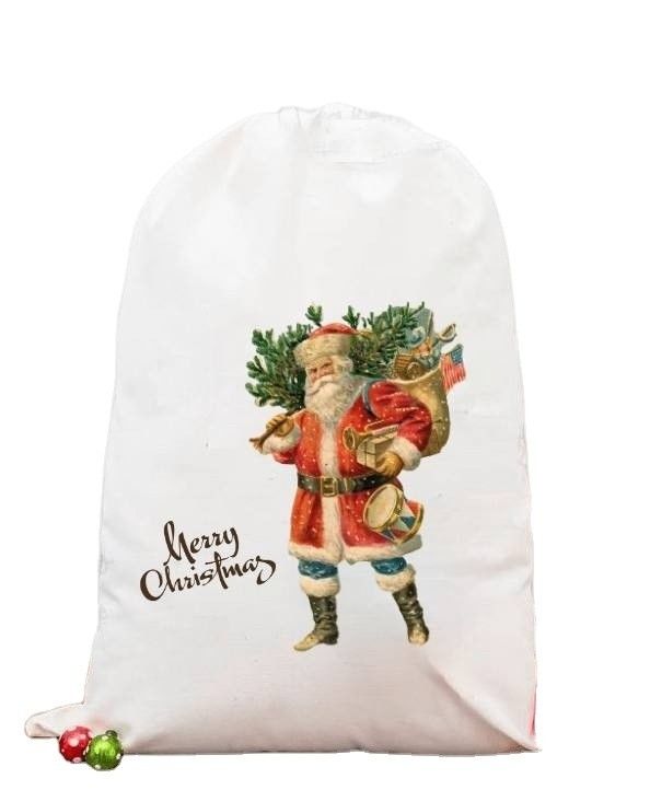 Gepersonaliseerde kleur sublimatie kerstband zak voor gepersonaliseerde cadeau verpakking