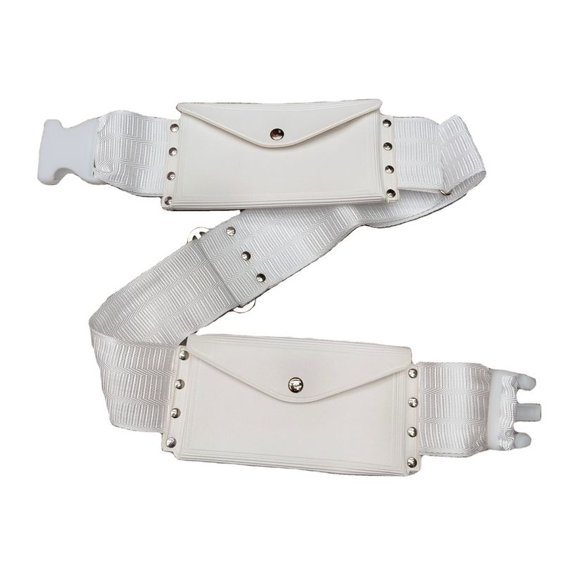 Soft-loop stijl waterbestendige Hajj Witte riem Umrah taillezak voor middelgrote reizen