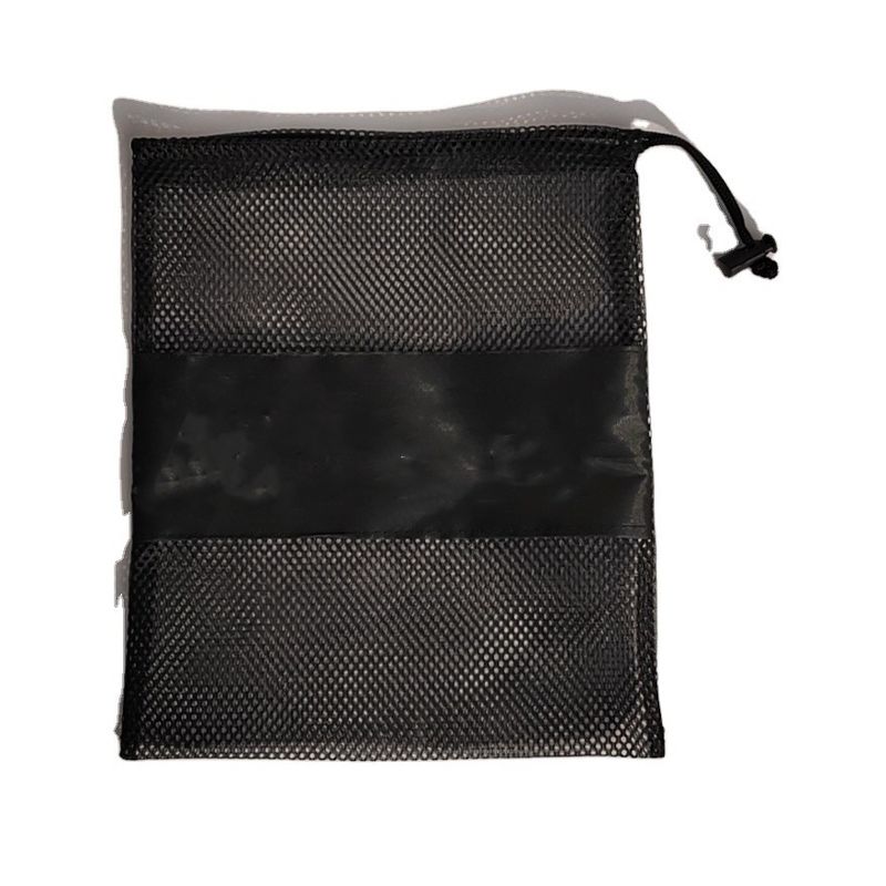Custom Logo Kleine Nylon Mesh Net Storage Drawstring Pouch Bag Voor het dragen van zonnebrillen