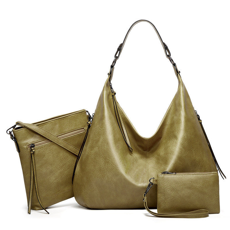 Vintage Lederen Tote Crossbody Tas De perfecte aanvulling op je dagelijkse schoolleven