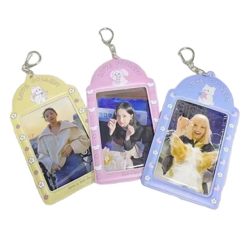 Custom Design Cute Korea Fashion Pc Holder Pvc Card Cover Photo Case OEM/ODM Geaccepteerd