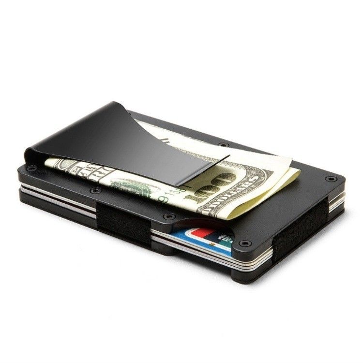 Herbruikbare RFID-blokkerende aluminiumkaarthouder/Smart Metal Slim Men Wallet/Minimalist Aluminium Wallet