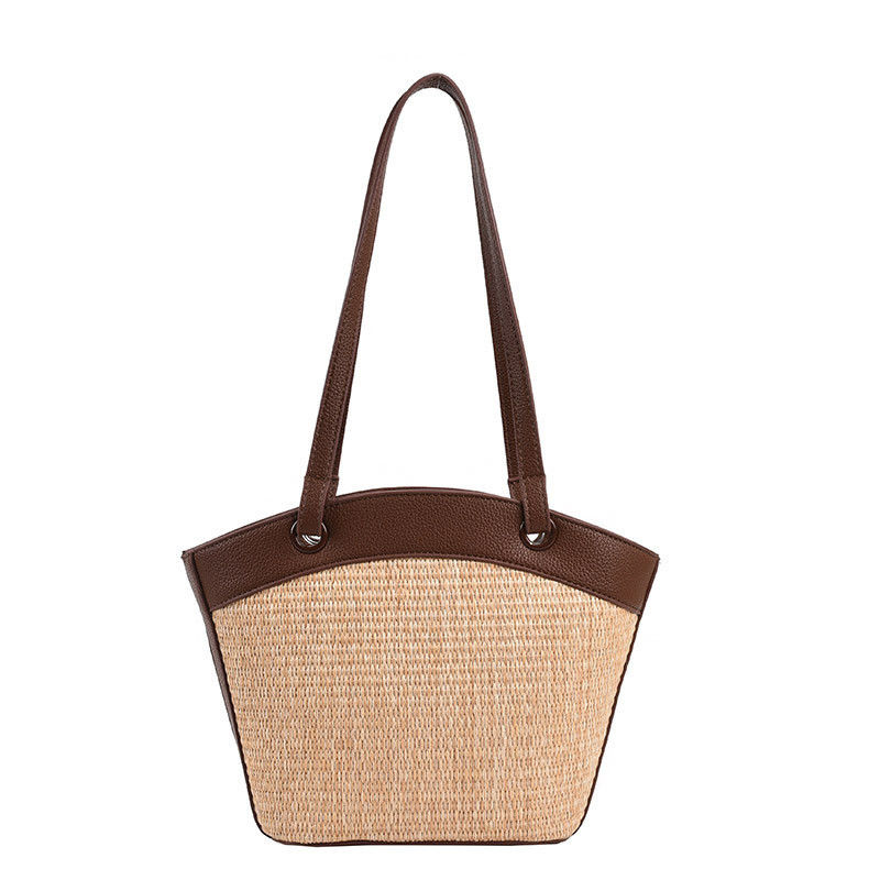 Groentenmandje strozak open sluiting Franse retro stijl perfect voor een strandvakantie