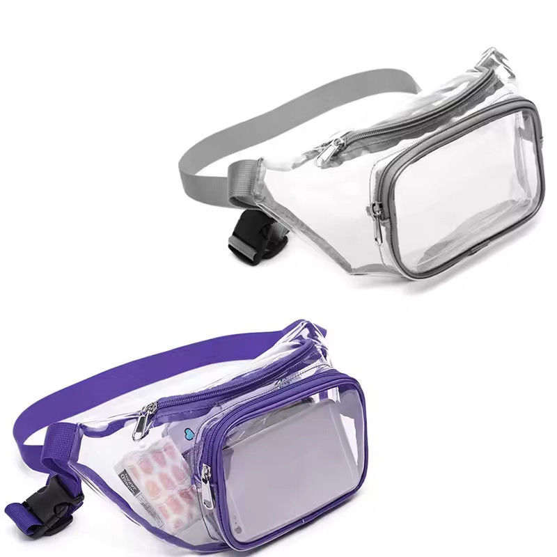 Custom Outdoor Waterproof PVC Clear Fanny Pack OEM/ODM Perfect voor mannen en vrouwen onderweg
