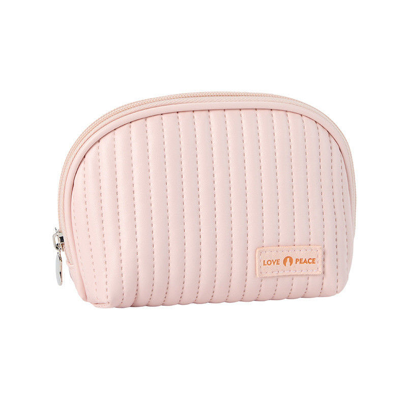 Leer logo cosmetische zakken cake stijl make-up organisator zakken voor cosmetica gemak