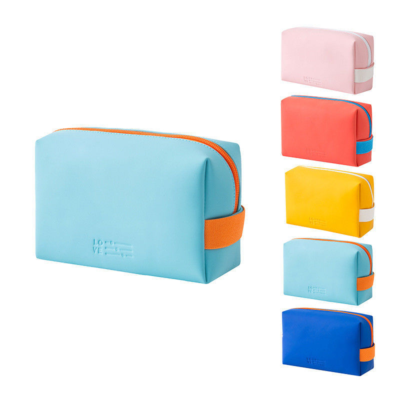 Multifunctionele draagbare dames Pu leer reis cosmetische tas organisator doos