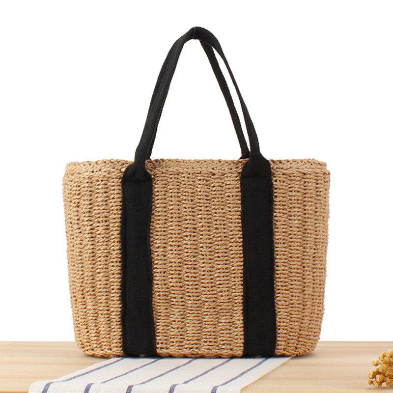 Vrouwen Bali Vakantie Winkeltas Handgemaakt Straw Tote Bag met grote capaciteit