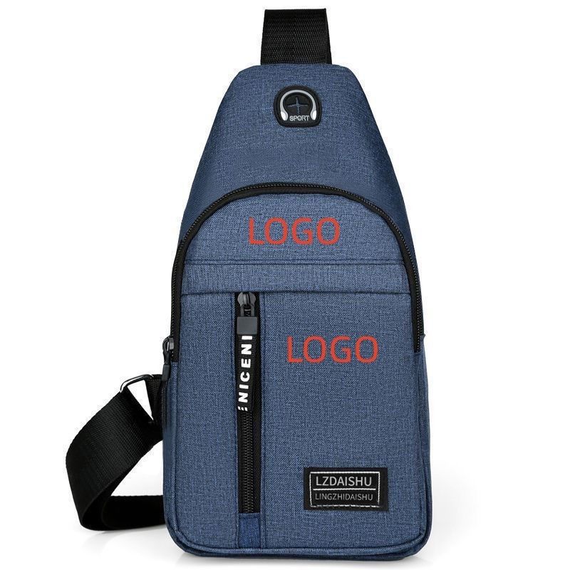 Versatile Custom Logo Messenger Bag Ideaal voor mannen Casual Office of Date Outings