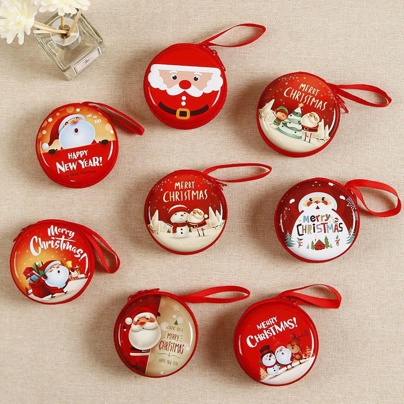 Recycled Materials Cute Cartoon Round Coin Holder Case voor Kids Mini Coin Purse
