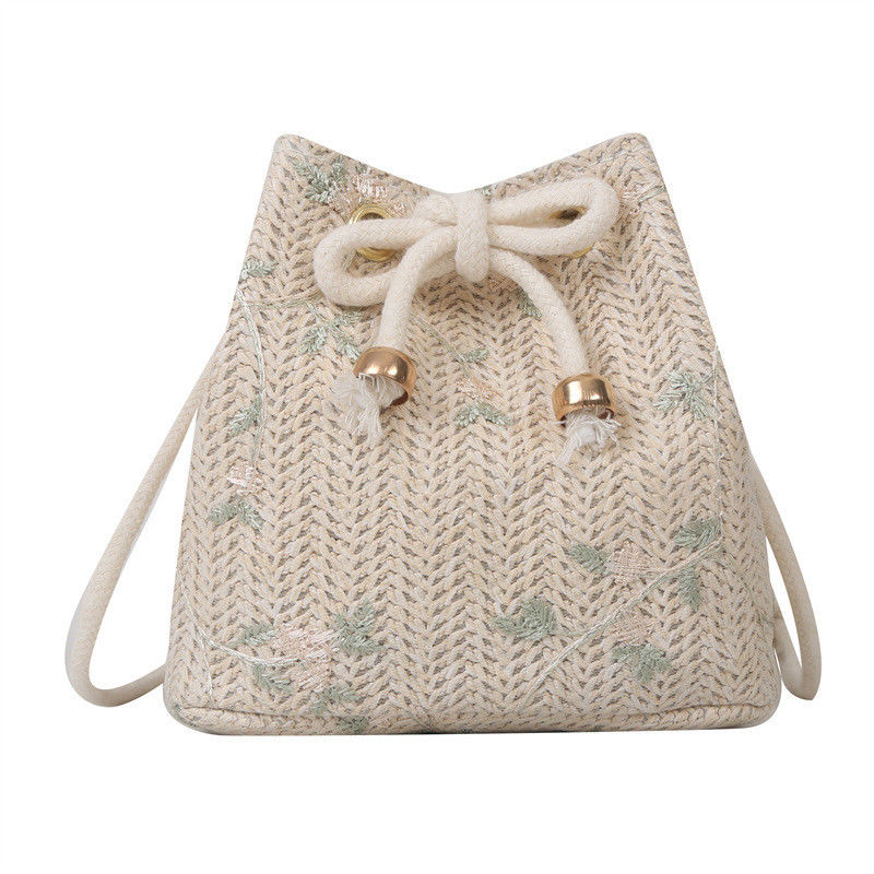 Reizing Single Shoulder Crossbody Straw Bag in aangepaste kleur voor hete modeliefhebbers