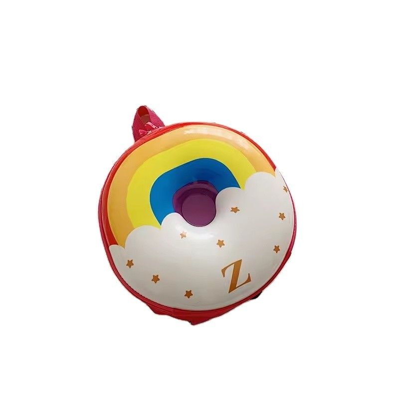 Nieuwheid Leuke boekentas 2024 Cartoon rugzak Donuts Rubber Shell schooltas voor het dagelijks leven