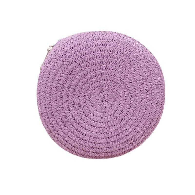 Unisex Retro Trend Strandtas Woven Straw Handtas voor grote capaciteit Cross-Body Tassen
