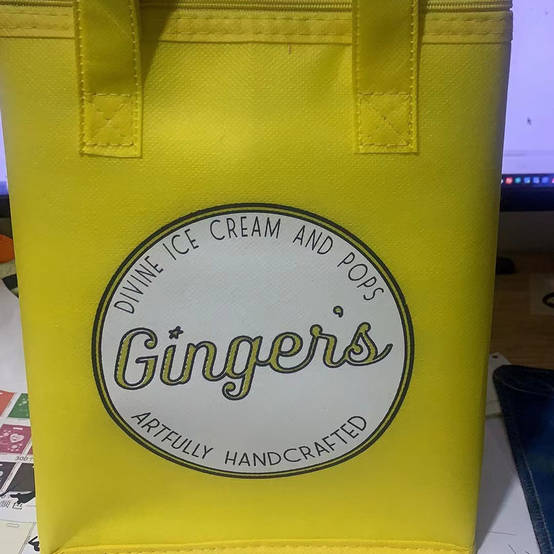 Gepersonaliseerde Kleur Niet-geweven isolerende lunchkoeler winkeltas voor picknick ijspakket