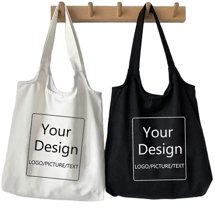 Mode stijl Custom logo Tote Grocery winkeltas met polyester voering materiaal