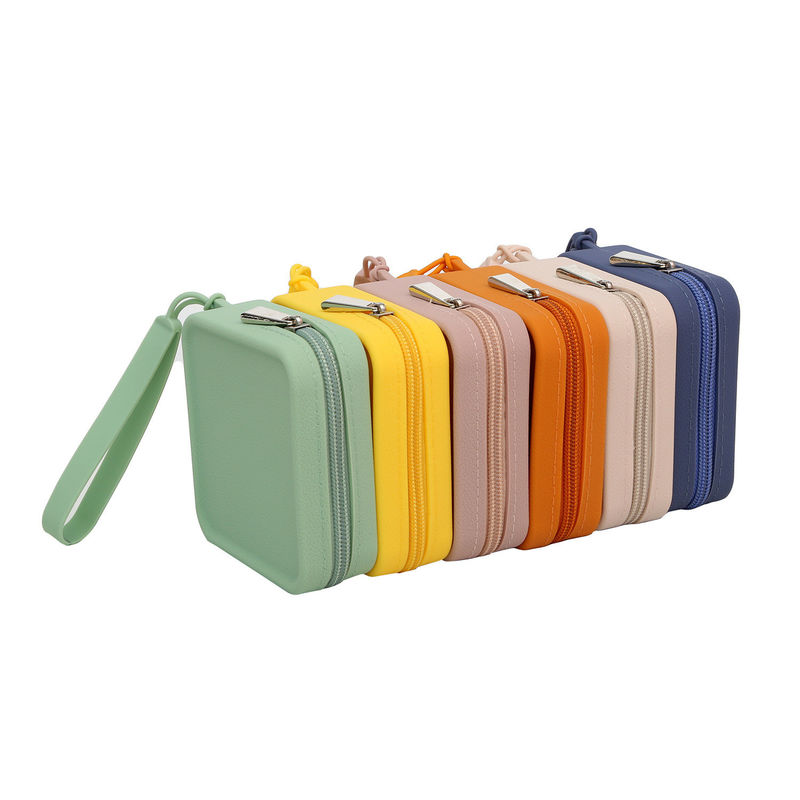 Gepersonaliseerde kleur Silicone reis cosmetische tas mode handtassen voor damestoiletten
