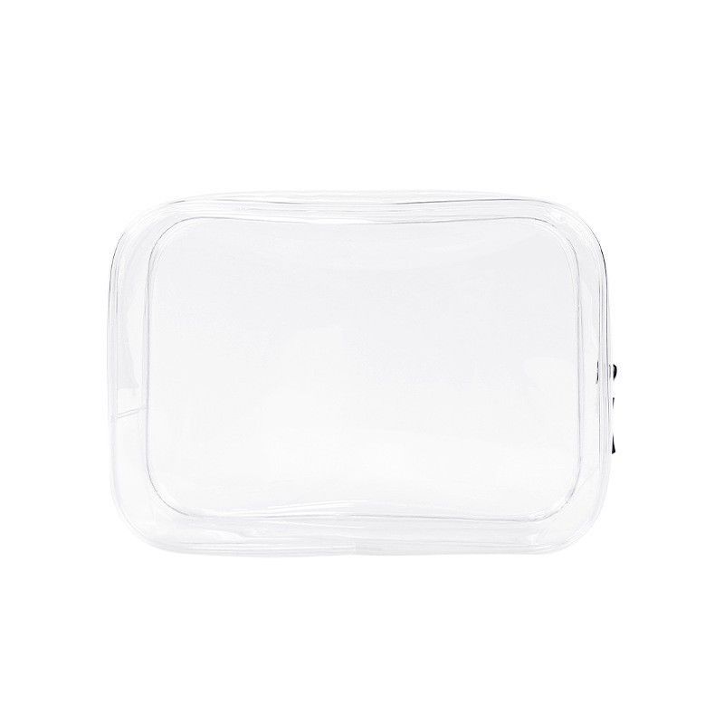 PVC Zipper Toiletten Cosmetische Tas Custom Size Logo Duidelijke Make-up Bag Voor Vrouwen Mode Stijl