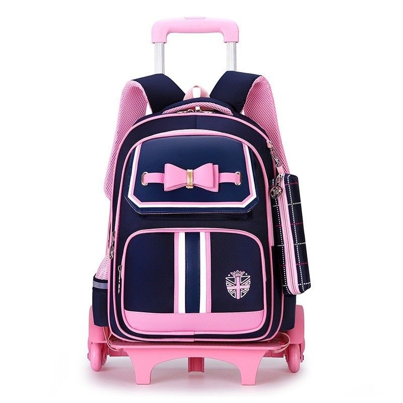 Gepersonaliseerd logo cartoon patroon type trolley schooltas voor kinderen uniek ontwerp