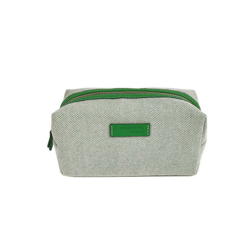 Mini cosmetische tassen Custom logo reis zware doek make-up tassen toiletzak voor meisjes