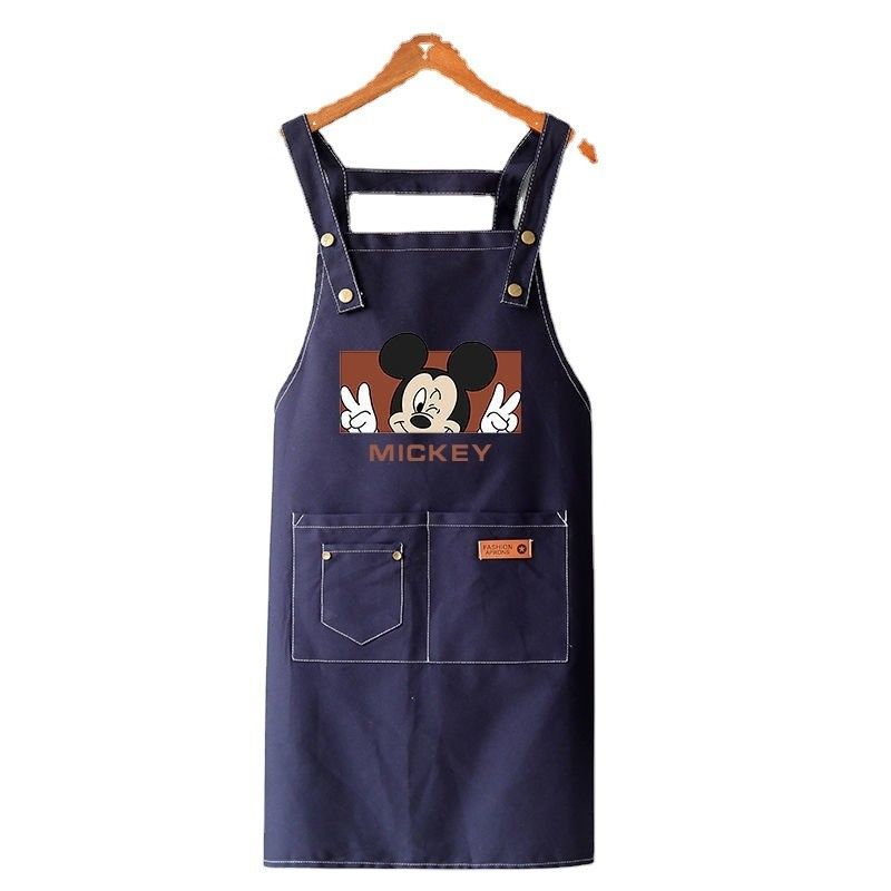 Cotton Canvas Waterdicht Chef Kookschort voor Cafe Restaurants Keuken BBQ Schort Stof