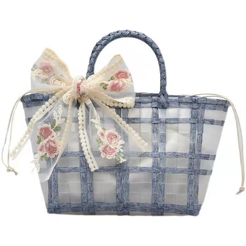Polyester Lining Pvc Woven Tote Jelly Bags voor damescadeautjes en bruiloften Ideale keuze