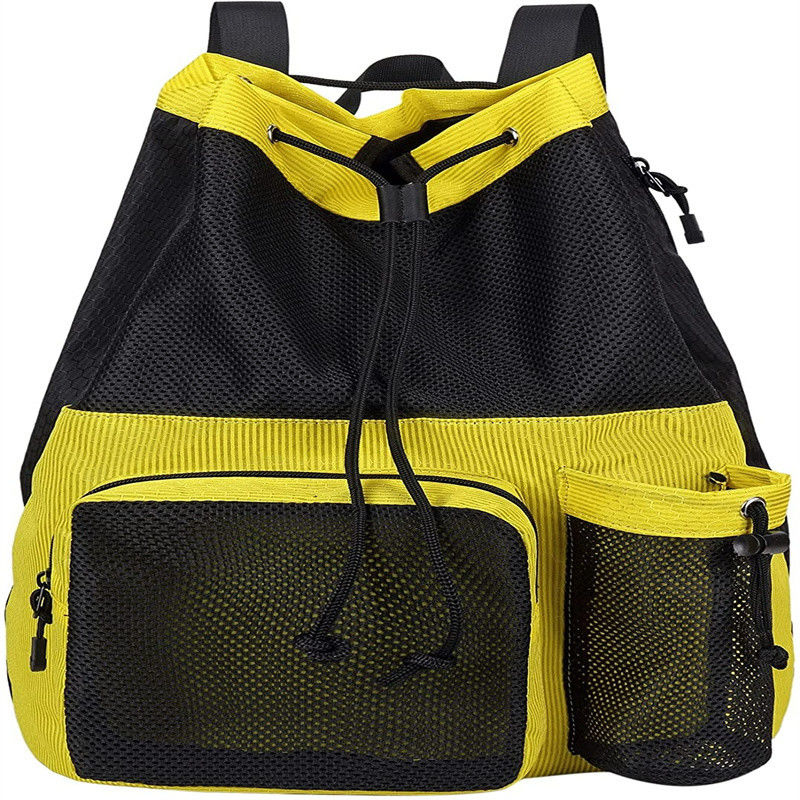 Acceptabele OEM/ODM Bow Pattern Mesh Gym Backpack voor zwembad Beach Yoga Work Gear