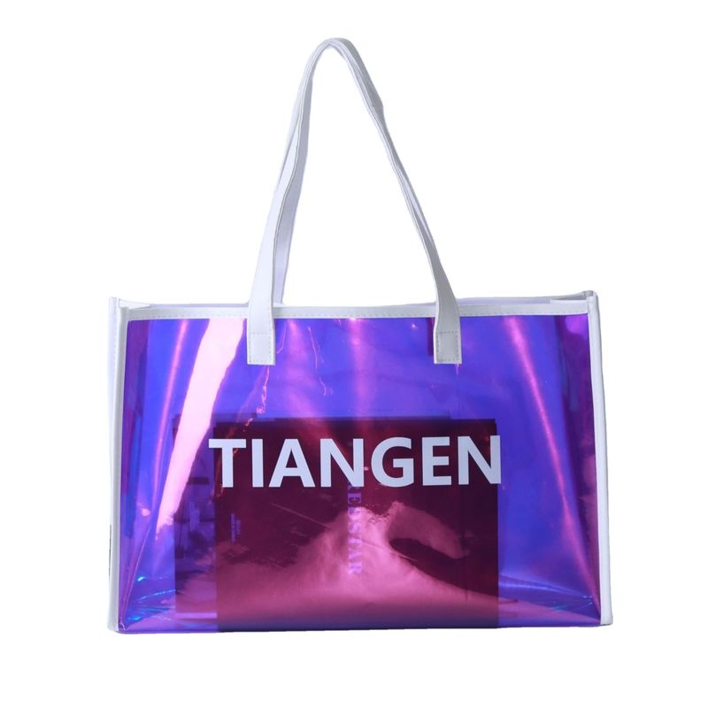 Transparante PVC-gelenzak Holografische mode schouder winkeltas van plastic voor vrouwen