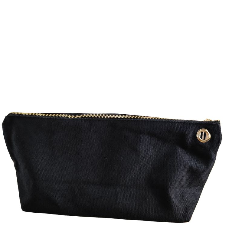 OEM/ODM geaccepteerd Custom Logo Printed Canvas Zipper Make-up Bag voor potlood en munt opslag