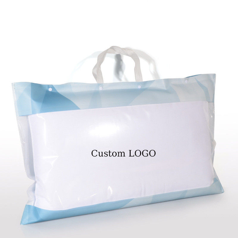 Gepersonaliseerde kleur PVC en niet-geweven zak voor dekbedverpakking met aangepaste decoratie