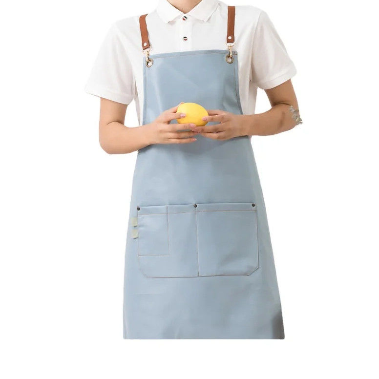 Grill Restaurant Bar Shop Cafés Beauty Nails Studios Uniform Custom Leer Schort voor Chef in katoen