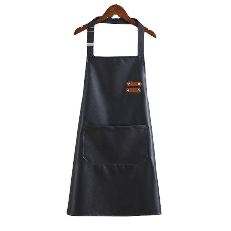 Custom Logo Waterdicht Lederen Long Bib Schort voor Keuken BBQ Bartenders Uniform Type