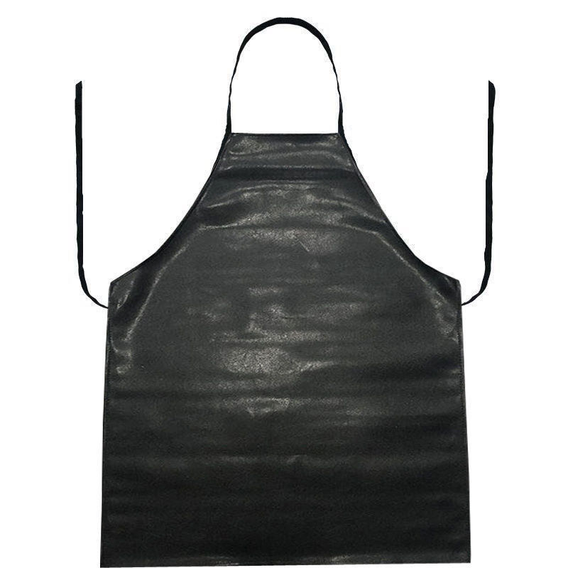Custom Plain Long Bib PU Leer Kook Keuken Werk Schort met Acceptabele OEM / ODM