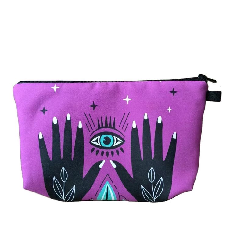 Winkelen Promotie Schoonheid Polyester Zipper Reis Make-up Cosmetische Tas Middengrootte