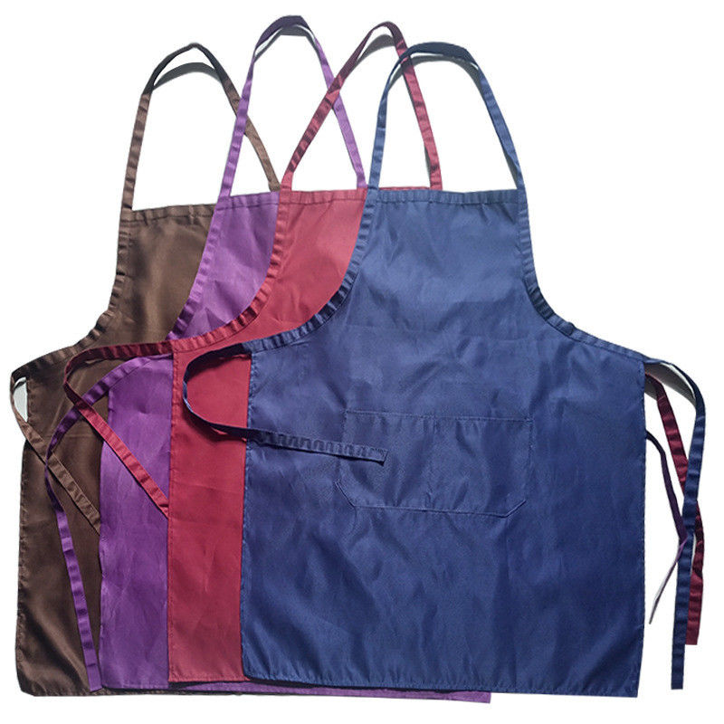 Uniform Type Waakpersoneel Zwart Katoen Polyester Man Vrouw Bib Keuken Chef Kookschort