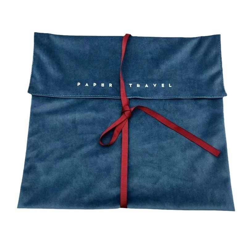 Custom Logo Printed Bowknot Flip Packaging Bag voor Vintage Style Packaging Solutions