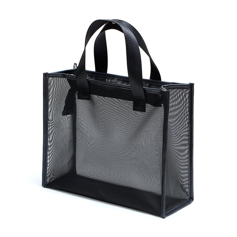 Custom Logo Tote Bag Grote markt Kruideniersware Gift Beach Net Nylon Mesh Shopping
