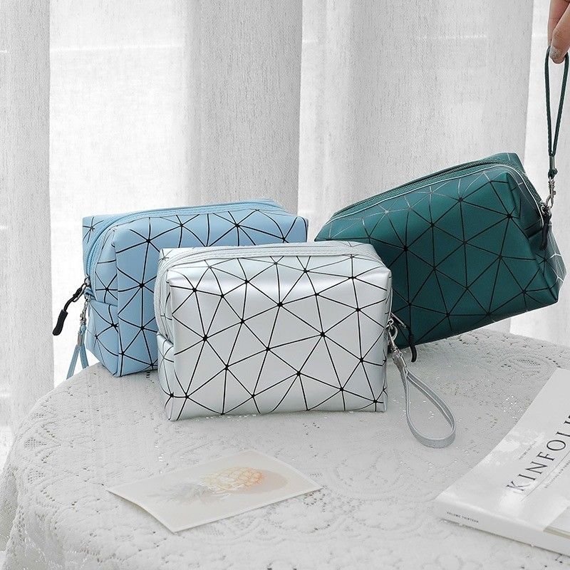 Op maat gemaakte PU leder private label make-up tas cosmetische tas make-up kleine bestellingen