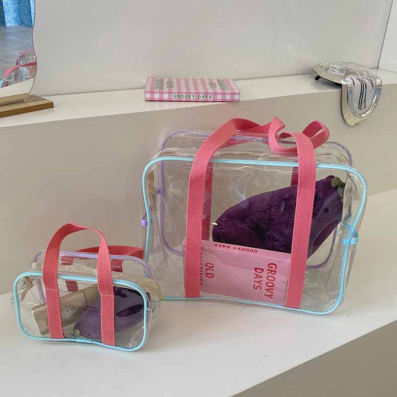 Bulk Stadium goedgekeurd, helder Tote Bag, twee handgrepen, ideaal voor werk, strandlunch.