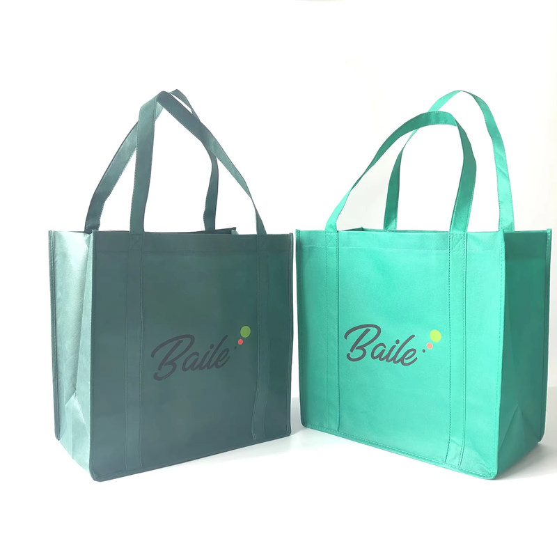 Afgedrukt logo Eco Custom herbruikbaar niet-geweven weefsel draagtas voor boodschappen