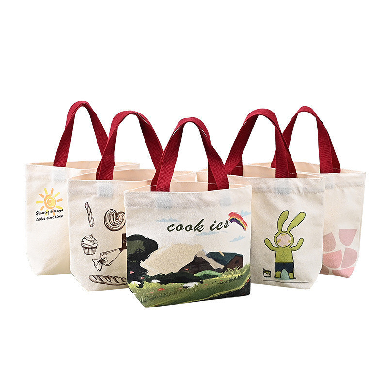 Nieuwste modieuze recycled katoenen doek Tote Bag met Custom Print Logo Shopping