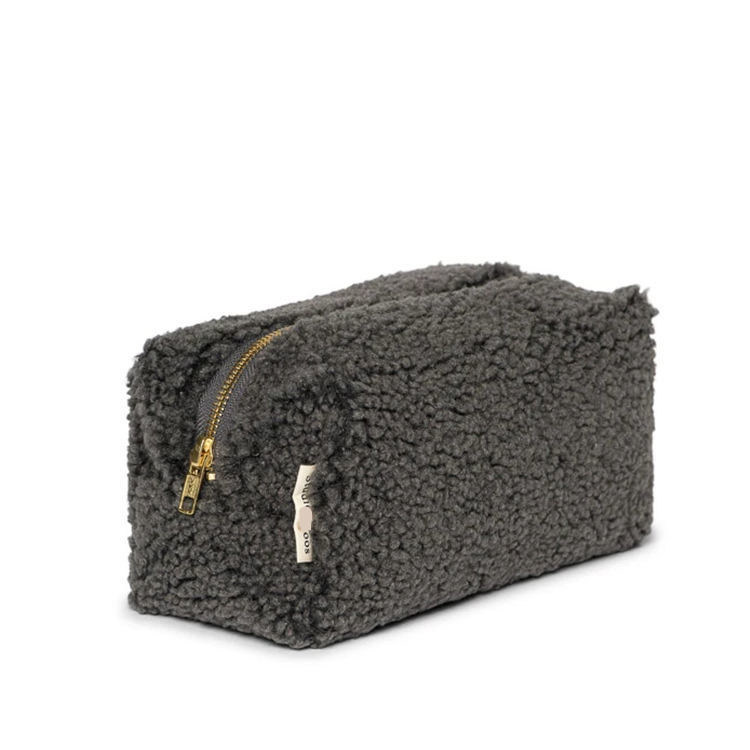 Multicolor pluis dame cosmetische zak uitstekende teddy fluwelen make-up tas voor onderweg