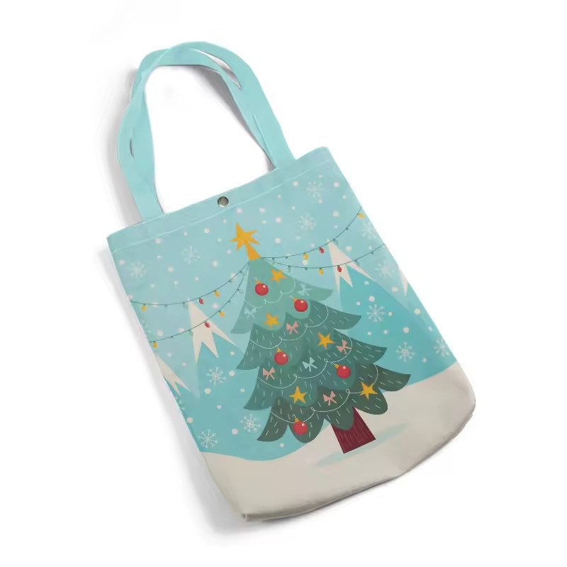 Nieuwste modieuze stijl Custom winkeltas Canvas Tote tassen met full color printing