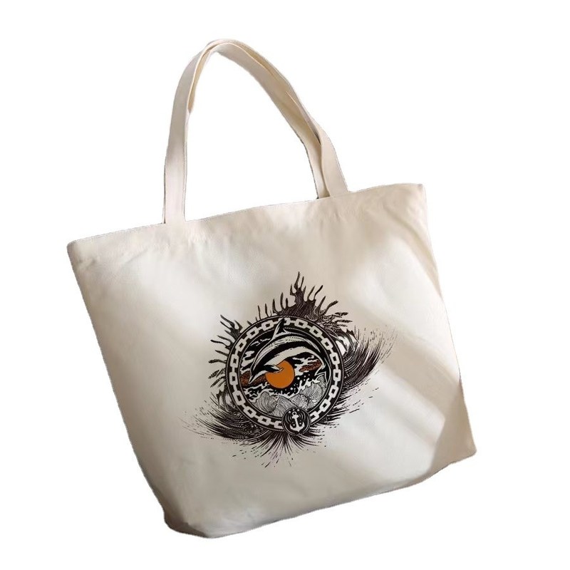 Promotie Custom Shoulder Duurzaam Cotton Canvas Shopping Tote Bag met grote capaciteit