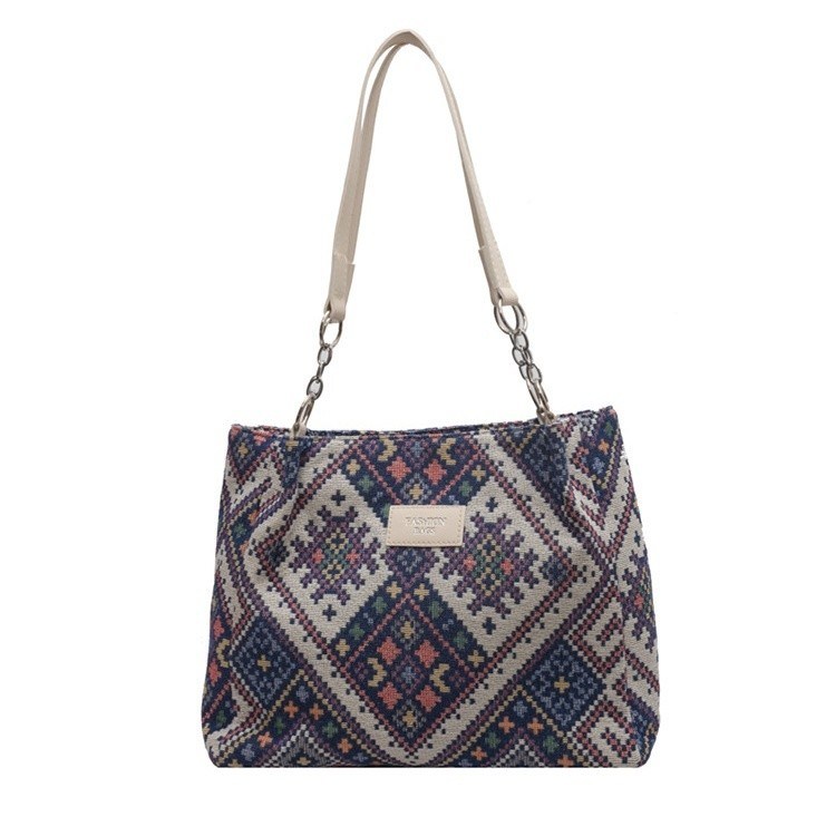 Print Patroon Printed Canvas Shopping Bag Duurzame Tote Wandtapijt Bag voor promotie