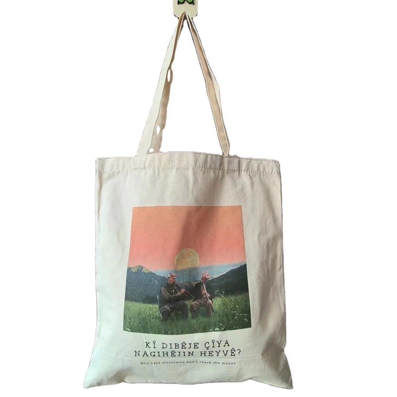 Gedrukt biologisch katoenen doek Tote Bag Grote herbruikbare winkeltas met aangepast logo