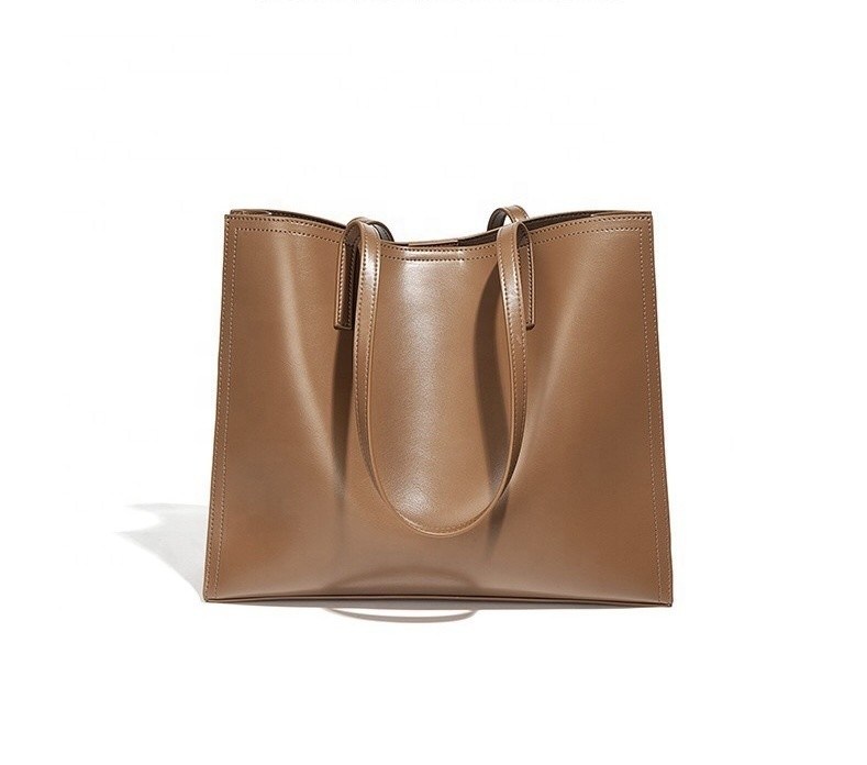 Letter Pattern Type Ritzy Minimalist Vrouwen Winkelwagen Op maat gemaakte Lederen Tote Bags